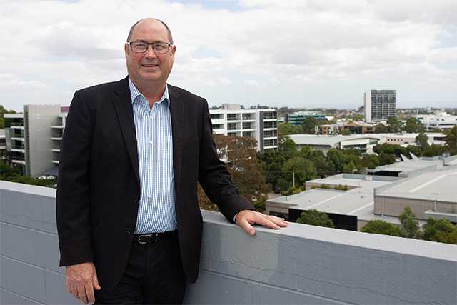 The Hills Shire Council General Manager Michael Edgar pictured at Norwest Business Park