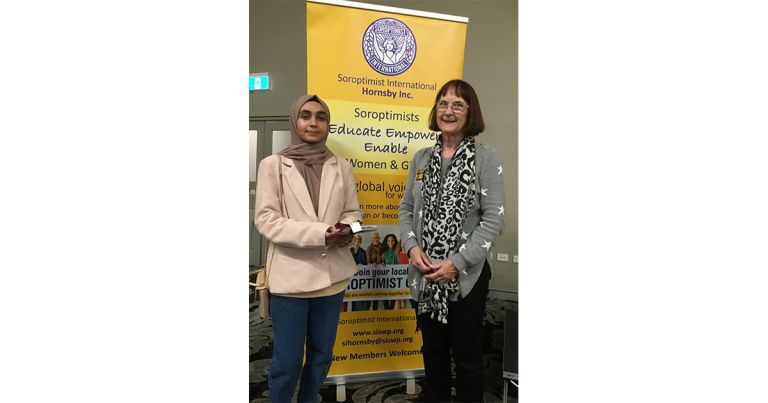 Soroptimist International of Hornsby Awards Scholarship to Afghan Refuge