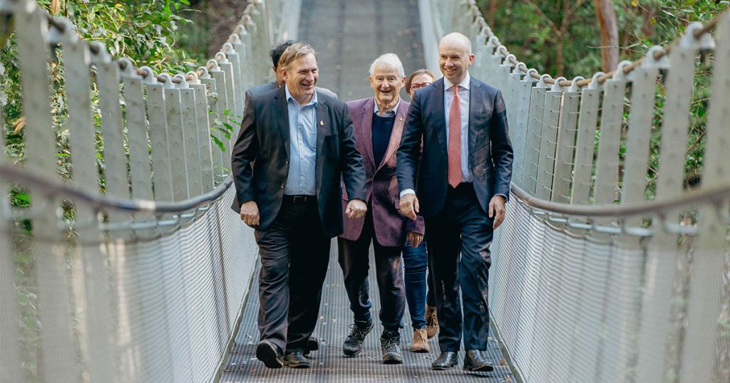 Iconic New Swing Bridge Opens in Pyes Creek Bushland