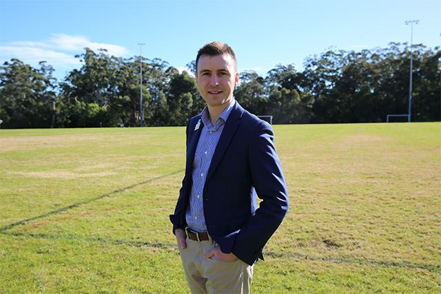 Mayor Gangemi pictured at George Thornton Reserve