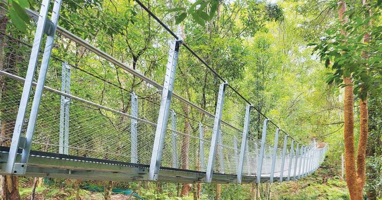 Pyes Creek swing bridge