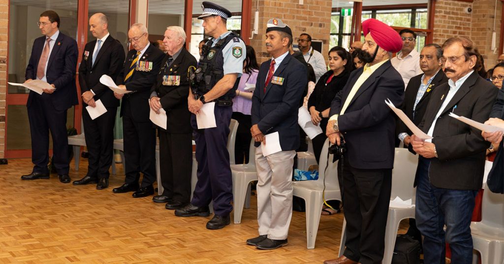 2023 ANZAC Day Dawn Service at ANZAC Jawan Cenotaph Cherrybrook