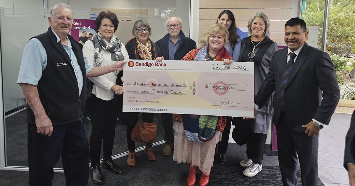 Thank you to Bendigo Bank Sponsors of Arcadian Artists Trail 2026
